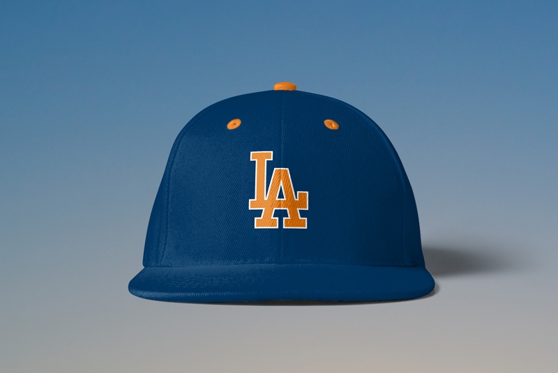 Front view of CSUF Dodgers Cap 